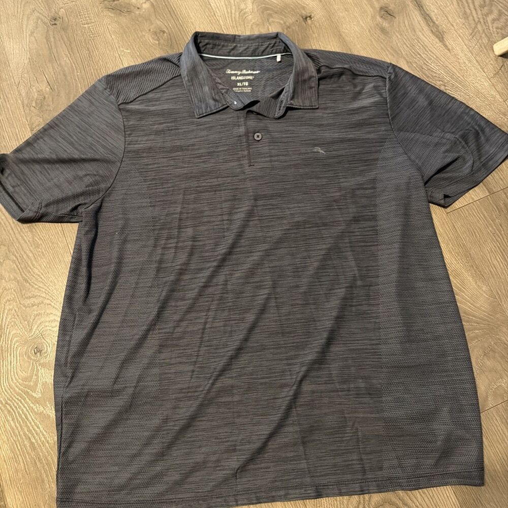Tommy Bahama IslandZone Palm Coast Pro Polo Shirt Men's XL Gray